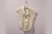 Ladies Lace Insert Collar Col-143-84 Diamante Collar Tips