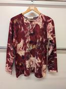 Bluoltre Ladies Round Neck Crumple Print Top QBS84018 image