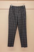 Philippe Cecile Ladies Stretch Trousers with Elastic Waist Brown Tartan image