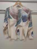 H&amp;L Ladies Soft Knit Jumper Large Leaf Print H-20109