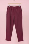 Philippe Cecile Ladies Stretch Trousers with Elastic Waist  B-8803 Burgundy image