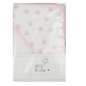 Watch Me Grow Baby Hooded Towel Bathrobe TWL-H13726 Pink Daisy Print image