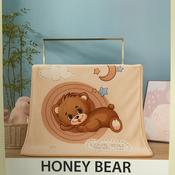 Gaveno Cavailia Boxed Baby Cot Blanket Ultra-Soft Honey Bear Brown