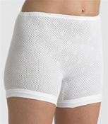 Ladies Eyelet Pantee with Cuff Leg White T903