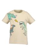 Blue Seven Boy's Cotton Tee 802430-0490 Pebble Dinosuars Pizza image