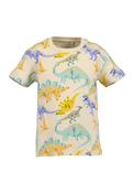 Blue Seven Boy's Cotton Tee 802430-0499 Pebble All over Dinosuars Print image