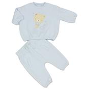 Pure &amp; Soft Baby Boys Quilted Top &amp; Pant Outfit N14609 image