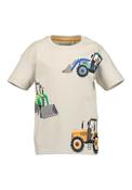 Blue Seven Boy's Cotton Tee 802421-0480 Light Grey Three Tractors image