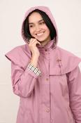 Lighthouse Ladies Outrider 3/4 Length Waterproof Raincoat - Wild Rose