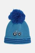 Little Lighthouse Kids Bobbie Bobble Hat - Blue Tractor