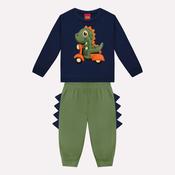 Kyly  Boys' Sweat Top &amp; Jog Pants Set 1001492-6826 Navy Green image