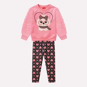 Kyly Baby Girls' Set 1001536­-40114 Cute Puppy Off Bright Pink image