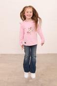 Little Lighthouse Causeway Long Sleeve Girl's Tshirt - Cowgirl