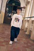 Boboli Boy's Blue Denim Drawstring Jeans image