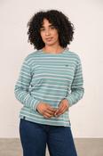 Lighthouse Ladies Causeway II Breton Top - Duck Egg Pink Stripe