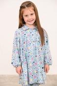 Little Lighthouse Erica Girls Dress - Pastel Teal