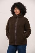 Lighthouse Ladies Cobh Full Zip Fleece Cocoa