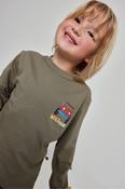 Boboli Boy's Cotton TShirt Green Off Road Print image