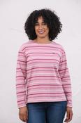 Lighthouse Ladies Causeway II Breton Top - Wild Rose Pink Berry Stripe