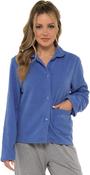 Lady Olga Ladies Daisy Soft Fleece Button Bed Jacket