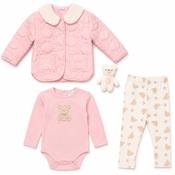 Lily &amp; Jack Girls Teddy Quilted Jacket &amp; Trouser Set 12-24M image