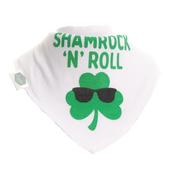 Ziggly Baby Bib Shamrock n Roll White FUN0320 image