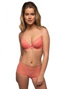 After Eden Daisy Ladies Lace Hipster Brief 10.37.7008-047 Silken Coral image