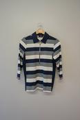 EMI Collection Ladies Striped Casual Zip Top EM98307 image