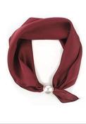 Magnetic Pearl Closure Plain Scarf S-70975 image
