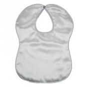 Soft Touch Plain Satin Christening Bib P5177