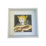 'Brunhilda' Original Framed Ceramic Art by Charlie Mahon