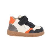 Lurchi Boys Waterproof Warm-Lined Ankle Boots Navy/Orange