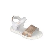 GARVALIN GIRLS SANDALS - 262420-B876 - WHITE/GOLD