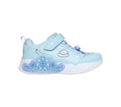 Skechers Girls Princess Steps Light-Up Trainers – Light Blue image