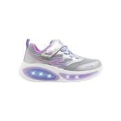 Skechers Girls Cosmic Glow 2.0 Light-Up Runners – Silver Multi image