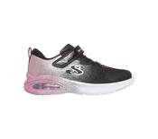 Skechers Girls Microspec Max Advance Glitz Gala Runners – Black/Rose Gold image