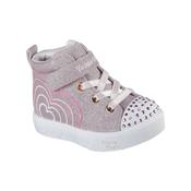 SKECHERS GIRLS TWINKLE TOE HI-TOP - HEART STEPS - HEART GLOW - 314623N/RSGD image