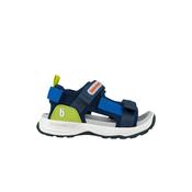 Biomecanics Boys Aqua Blue Textile Sandals with Adjustable Strap - 262242-B801