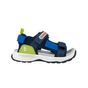 Biomecanics Boys Aqua Blue Textile Sandals with Adjustable Strap - 262242-B801