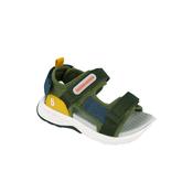 Biomecanics Boys Kaky Textile Sandals with Adjustable Strap - 262242-B801