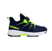 ISTAMAX BOYS ANTI PRONATION SNEAKERS -IMAA3805 - NAVY/GREEN NEON