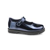 Pablosky Girls Patent Leather Mary Jane School Shoes Navy image