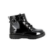 Primigi Girls Patent Star Ankle Boots Black