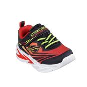SKECHERS BOYS RUNNERS - S LIGHTS - FLEX GLOW ULTRA - 400139N/BKRD