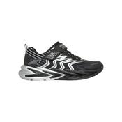 Skechers Boys Flex-Glow Ultra Light-Up Runners – Black/Silver