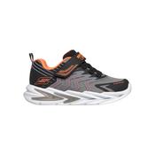 Skechers Boys Flex-Glow Ultra Light-Up Runners – Charcoal/Orange
