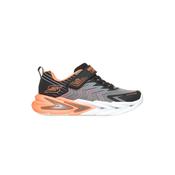 Skechers Flex-Glow Ultra Prism-Pacer Light-Up Runners Charcoal/Orange