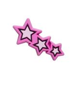 CROCS CHARMS - JIBBITZ - TRIPPLE PINK STAR image