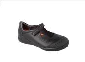BIOMECANICS GIRLS  SCHOOL SHOES - 191110A - BLACK LEATHER