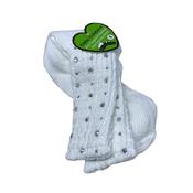 Irish Dancing Diamanté Arch Support Socks – White image